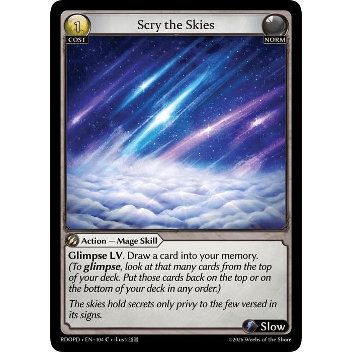 Image for Scry the Skies (104) (Radiant Origins: Pantheon) - Grand Archive TCG