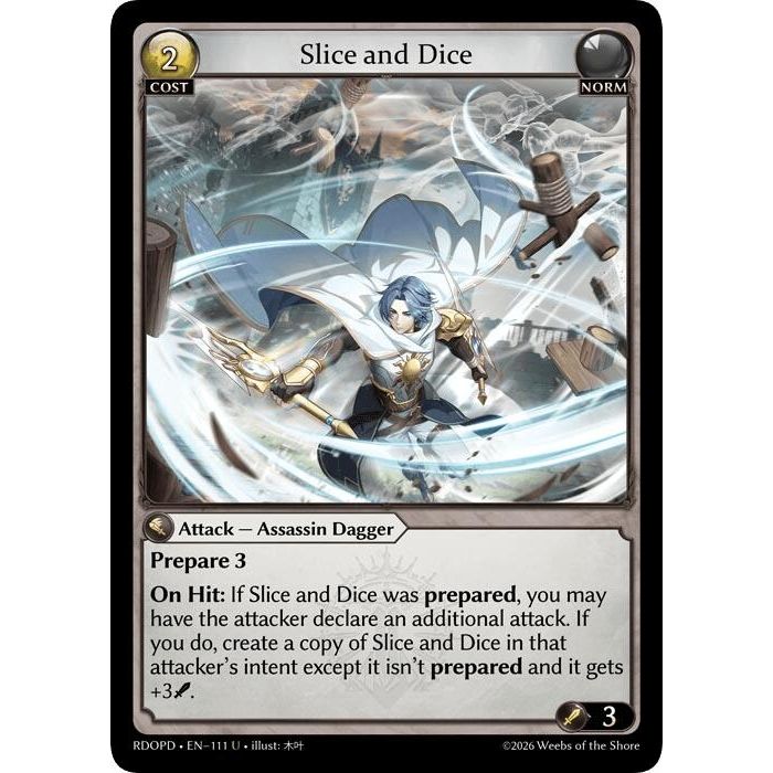 Image for Slice and Dice (111) (Radiant Origins: Pantheon) - Grand Archive TCG
