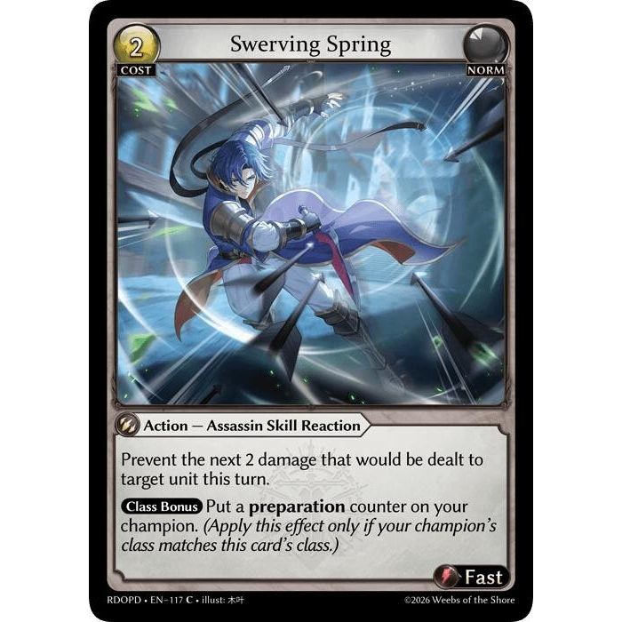 Image for Swerving Spring (117) (Radiant Origins: Pantheon) - Grand Archive TCG