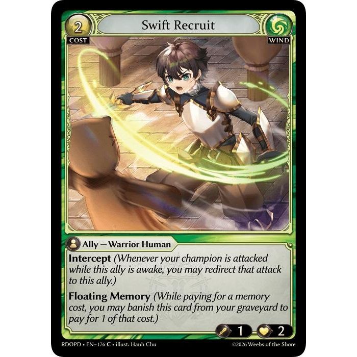 Image for Swift Recruit (176) (Radiant Origins: Pantheon) - Grand Archive TCG