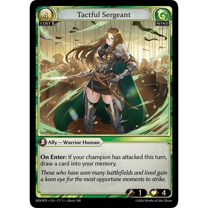 Image for Tactful Sergeant (177) (Radiant Origins: Pantheon) - Grand Archive TCG