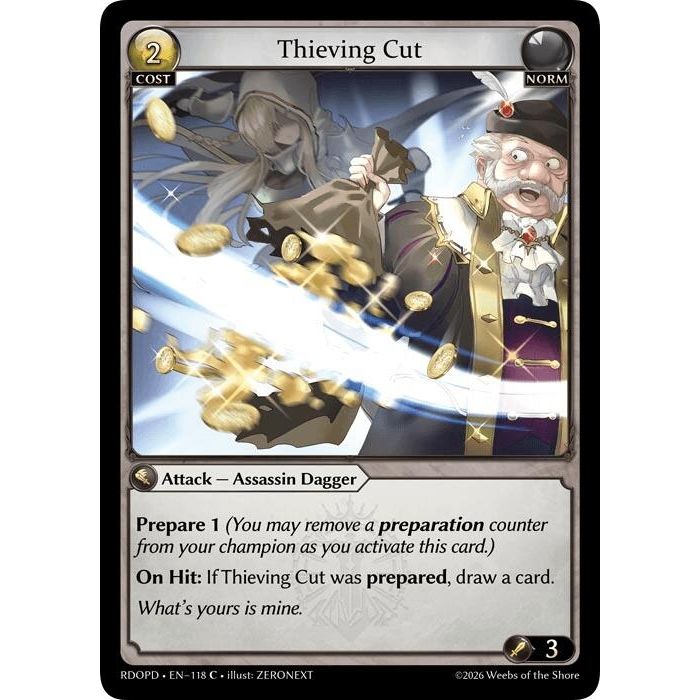 Image for Thieving Cut (118) (Radiant Origins: Pantheon) - Grand Archive TCG