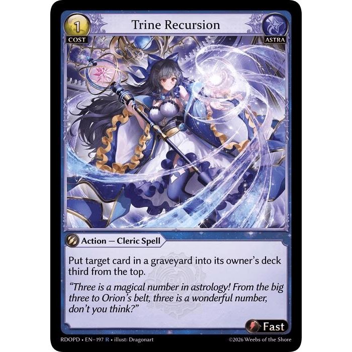 Image for Trine Recursion (197) (Radiant Origins: Pantheon) - Grand Archive TCG