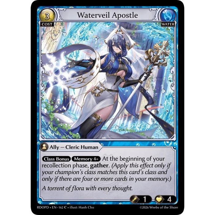 Image for Waterveil Apostle (162) (Radiant Origins: Pantheon) - Grand Archive TCG