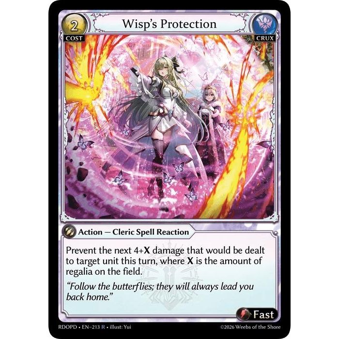 Image for Wisp's Protection (213) (Radiant Origins: Pantheon) - Grand Archive TCG