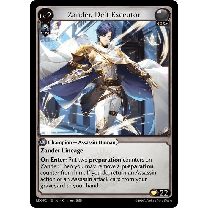 Image for Zander, Deft Executor (014) (Radiant Origins: Pantheon) - Grand Archive TCG