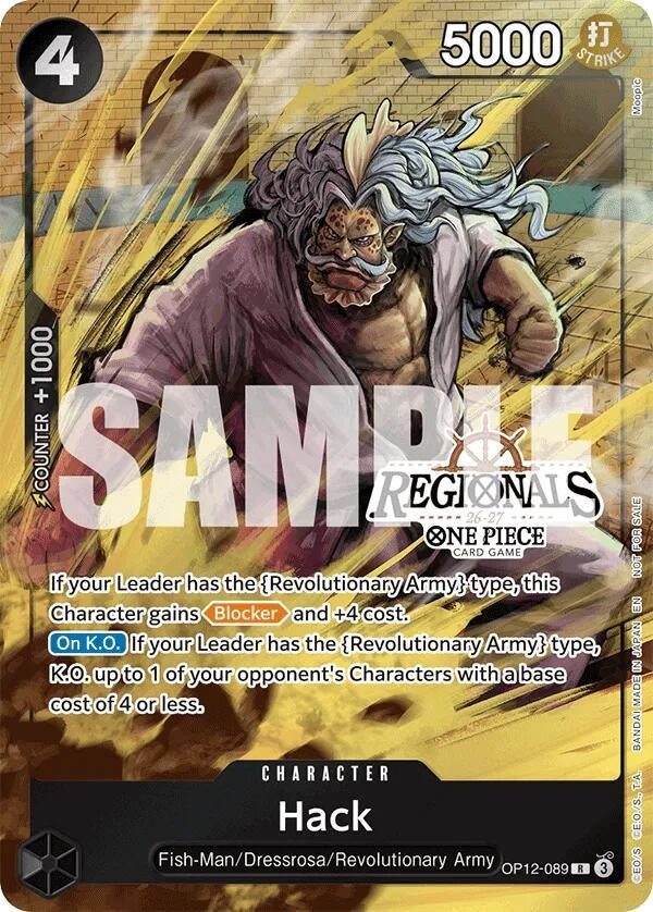 Image for Hack (Regional Participation Pack 2026 Vol.1) (OP12-089) (One Piece Promotion Cards) (OP-PR) - One Piece Card Game