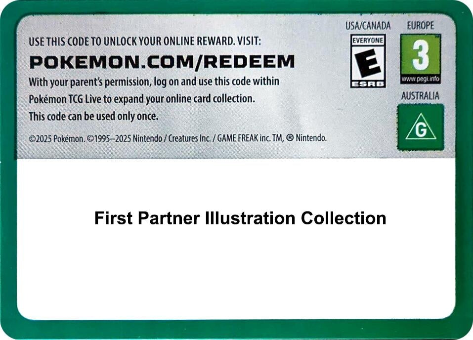 Image for Code Card - First Partner Illustration Collection (Series 1) (First Partner Collection 2026) - Pokemon