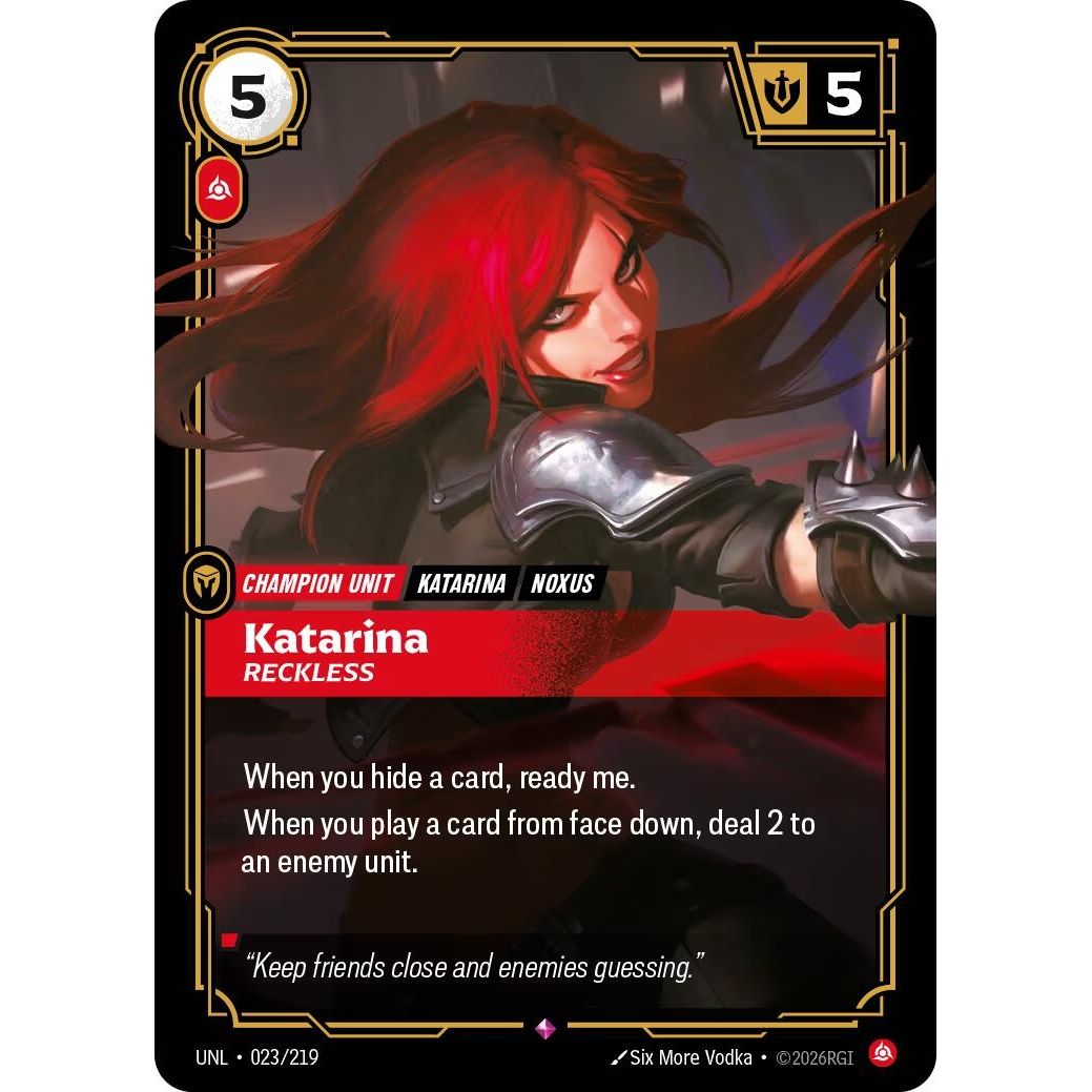 Katarina - Reckless (023/219) (Unleashed) - PokeBox USA