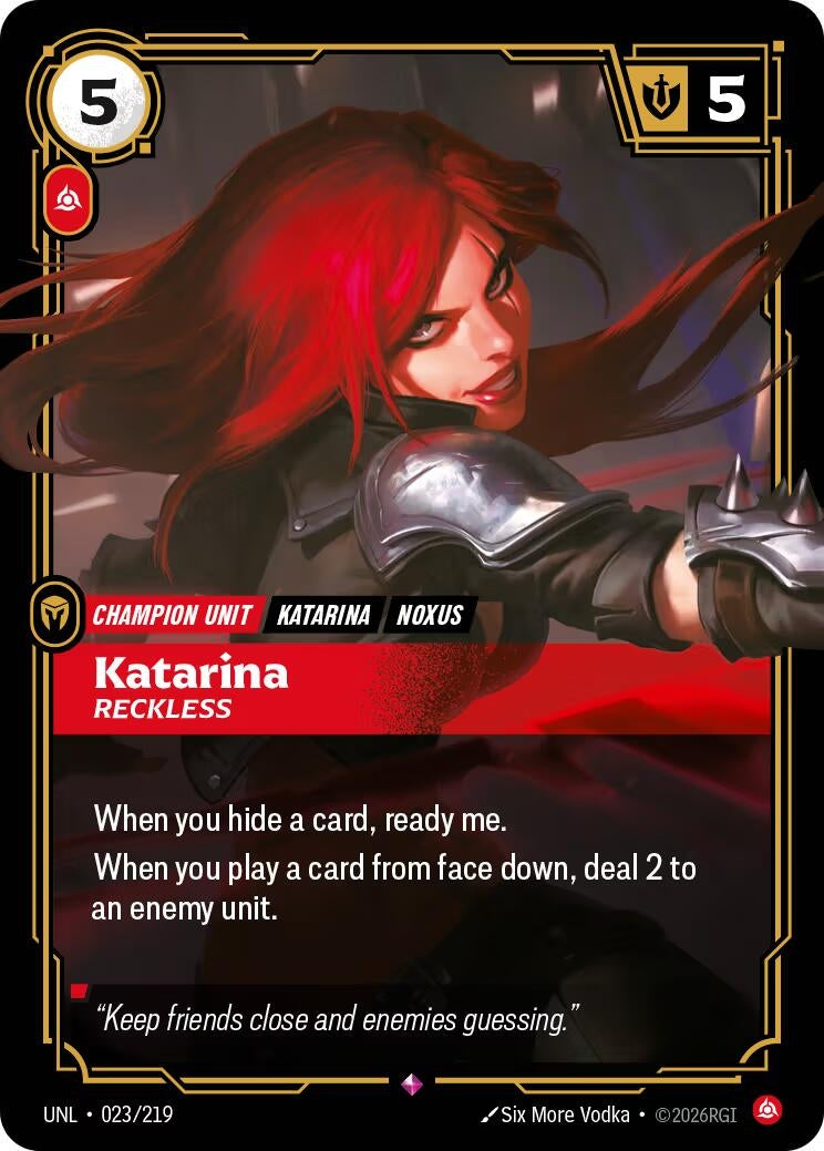 Katarina - Reckless (023/219) (Unleashed) - PokeBox USA