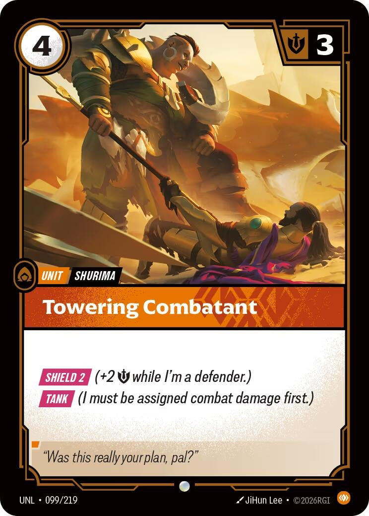 Towering Combatant (099/219) (Unleashed)