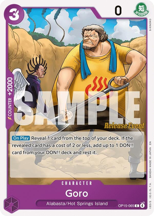 Image for Goro (OP15-065) (Adventure on Kami's Island Release Event Cards) (OP15 RE) - One Piece Card Game