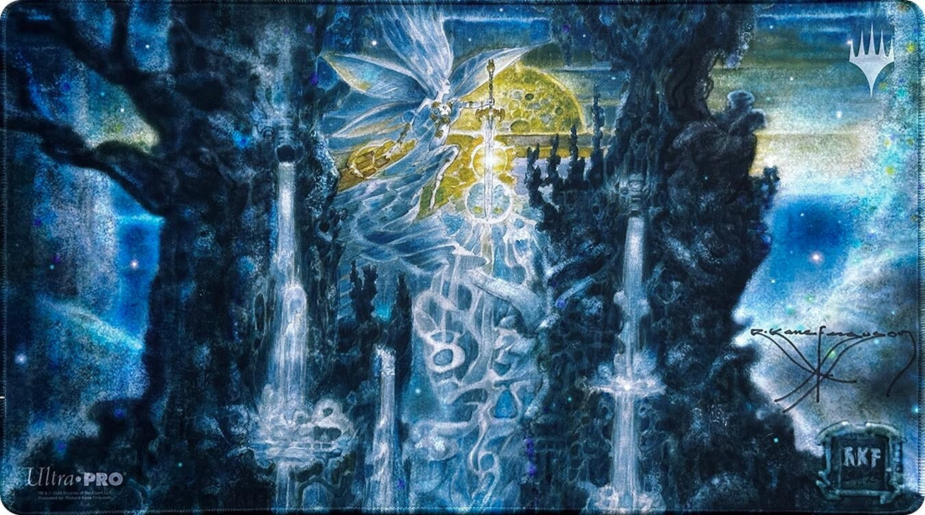 Image for Richard Kane Ferguson Playmat for Magic: The Gathering (Kickstarter Exclusive) - Fact or Fiction - Playmats