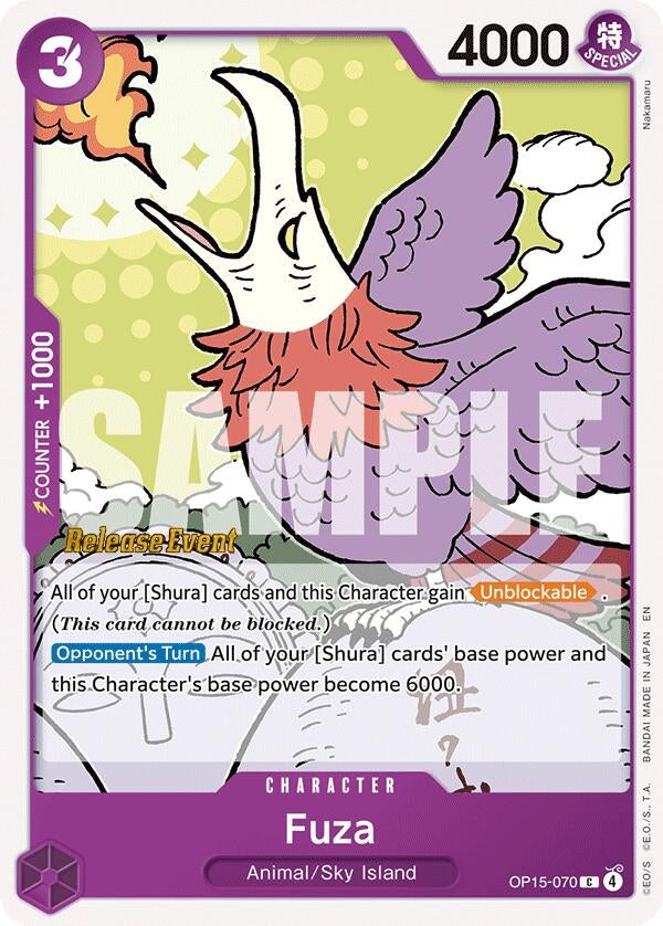 Image for Fuza (OP15-070) (Adventure on Kami's Island Release Event Cards) (OP15 RE) - One Piece Card Game
