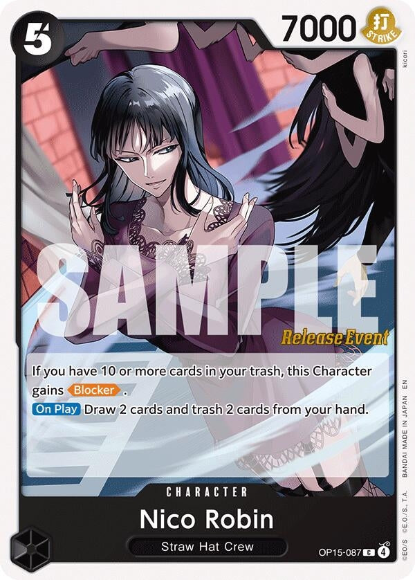 Image for Nico Robin (OP15-087) (OP15-087) (Adventure on Kami's Island Release Event Cards) (OP15 RE) - One Piece Card Game