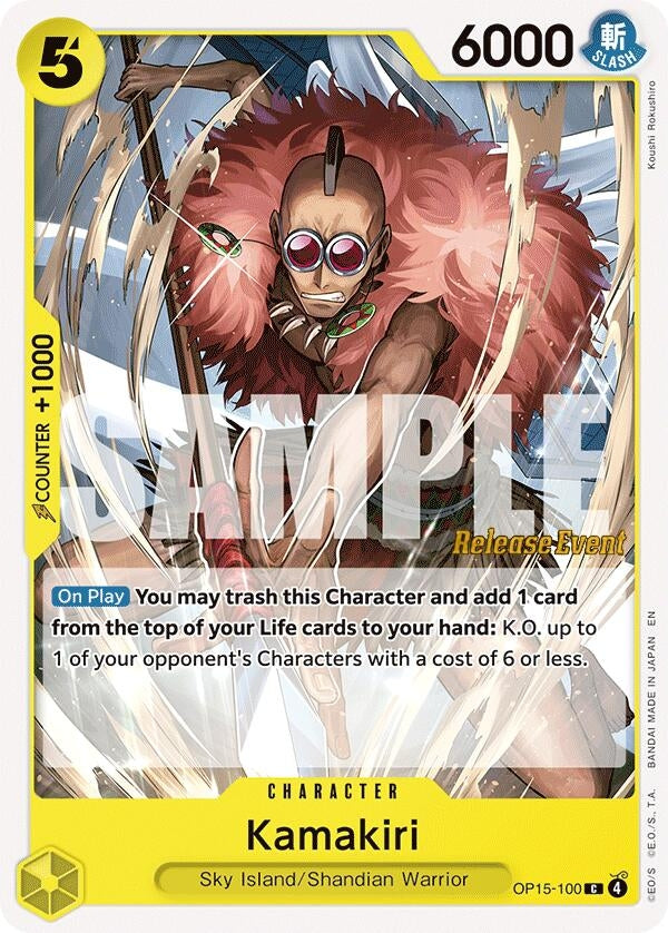 Image for Kamakiri (OP15-100) (Adventure on Kami's Island Release Event Cards) (OP15 RE) - One Piece Card Game