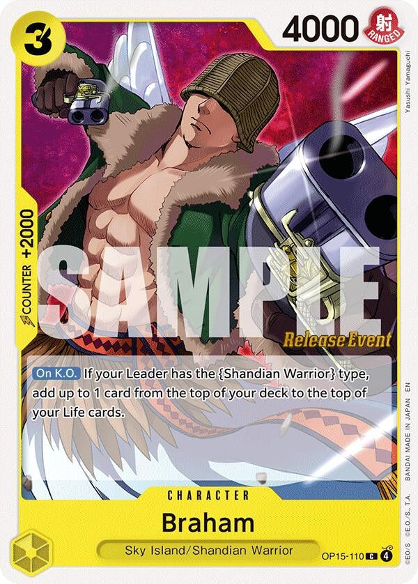 Image for Braham (OP15-110) (Adventure on Kami's Island Release Event Cards) (OP15 RE) - One Piece Card Game