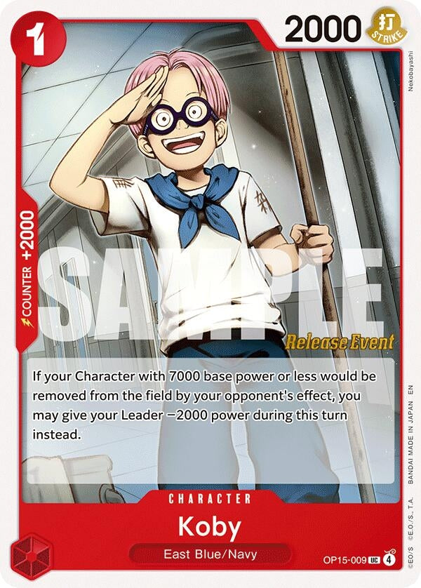 Image for Koby (OP15-009) (OP15-009) (Adventure on Kami's Island Release Event Cards) (OP15 RE) - One Piece Card Game
