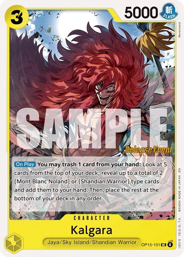 Image for Kalgara (OP15-101) (Adventure on Kami's Island Release Event Cards) (OP15 RE) - One Piece Card Game