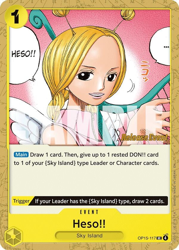 Image for Heso!! (OP15-117) (Adventure on Kami's Island Release Event Cards) (OP15 RE) - One Piece Card Game