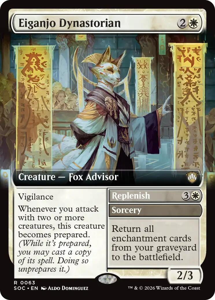 Eiganjo Dynastorian (Extended Art) (63) (Secrets of Strixhaven) - PokeBox USA