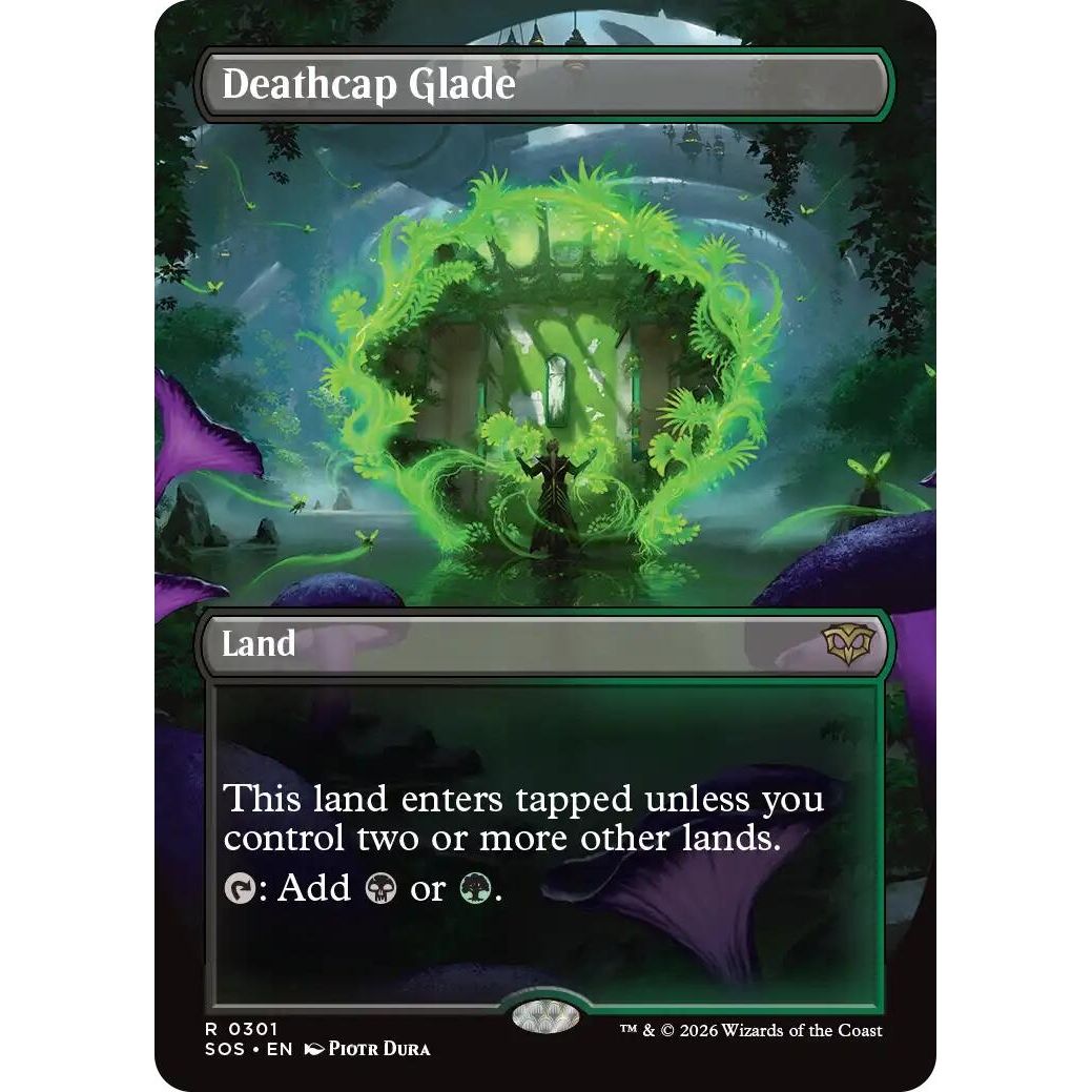 Deathcap Glade (Borderless) (301) (Secrets of Strixhaven) - PokeBox USA