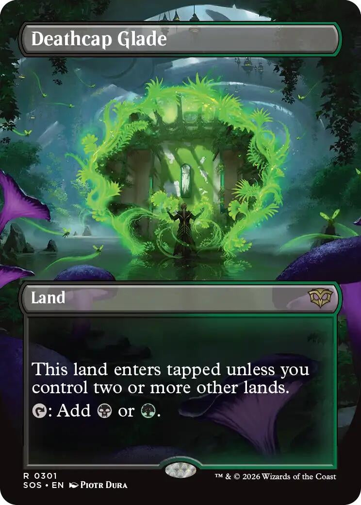 Deathcap Glade (Borderless) (301) (Secrets of Strixhaven) - PokeBox USA