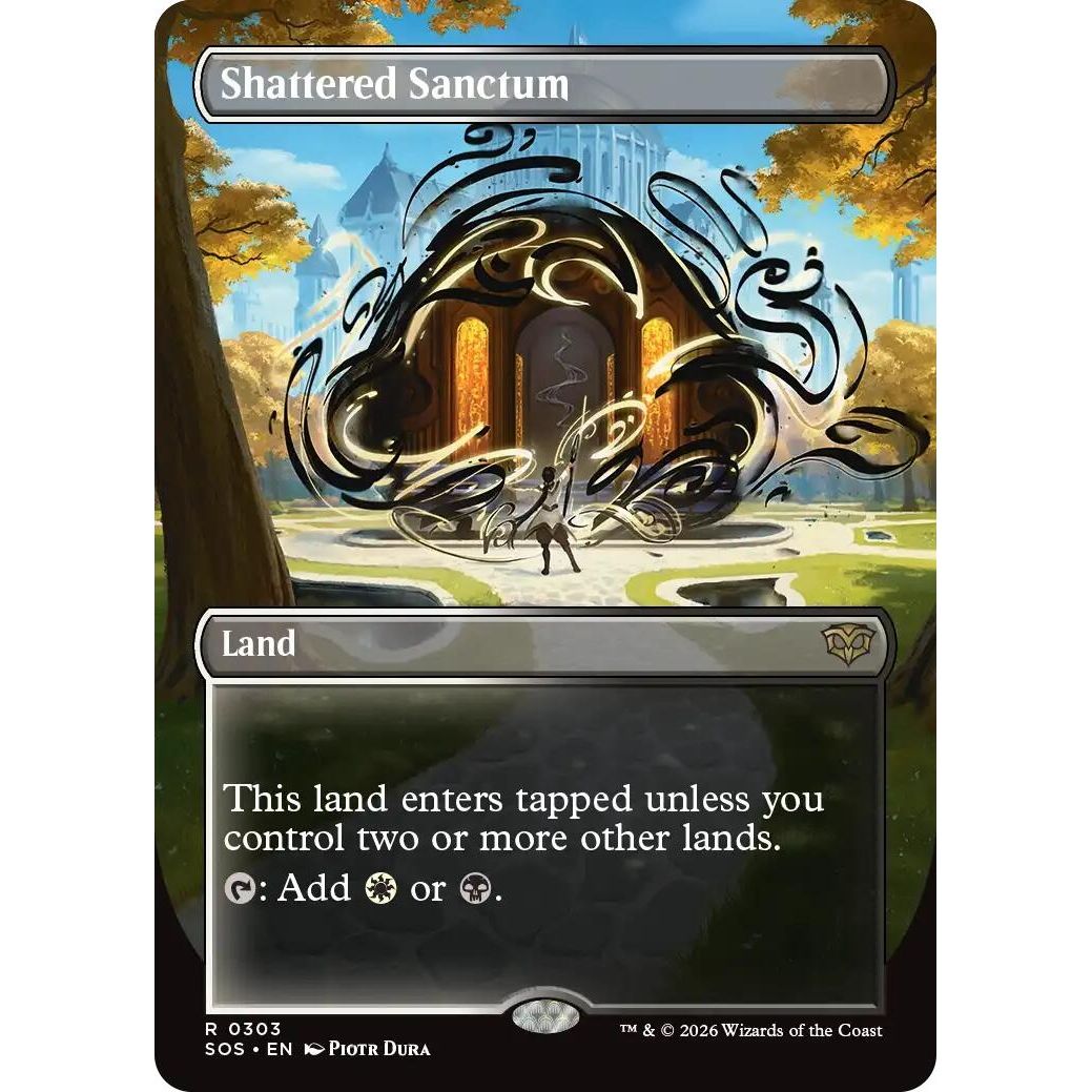 Shattered Sanctum (Borderless) (303) (Secrets of Strixhaven) - PokeBox USA