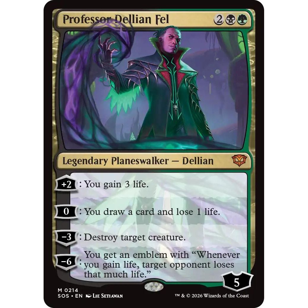 Professor Dellian Fel (214) (Secrets of Strixhaven) - PokeBox USA