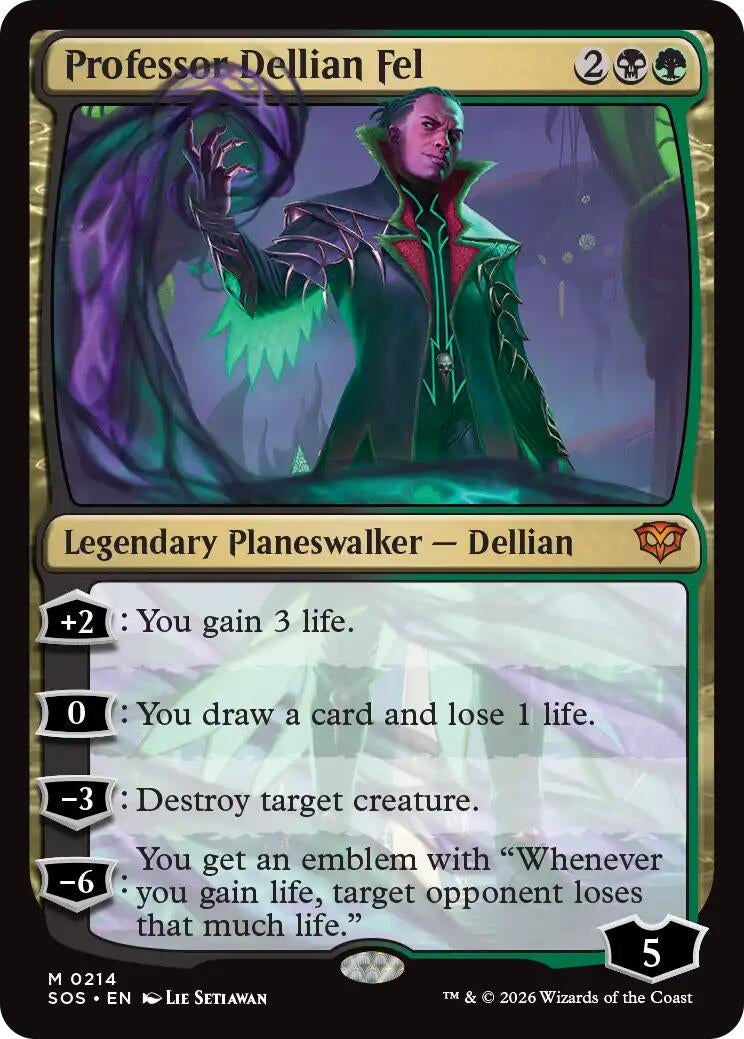 Professor Dellian Fel (214) (Secrets of Strixhaven) - PokeBox USA