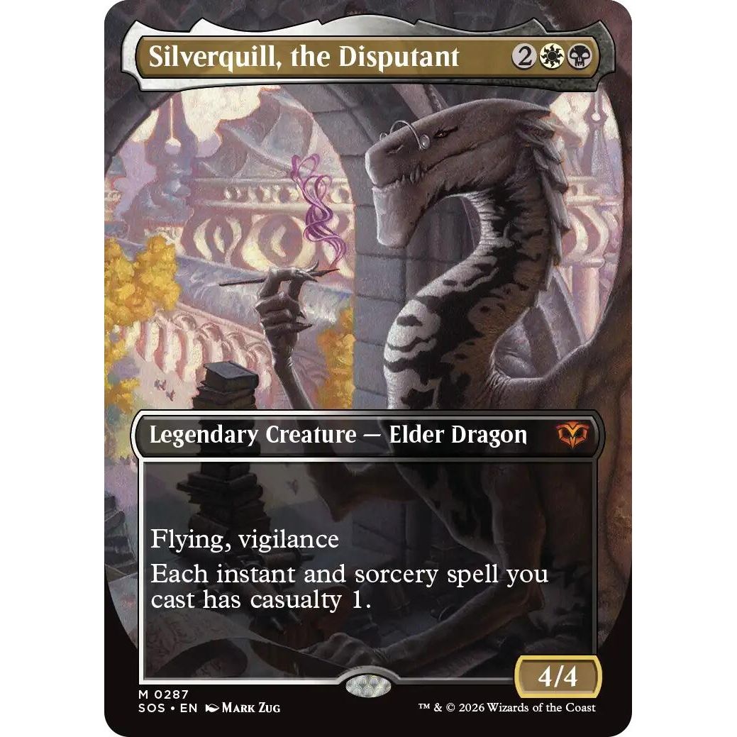 Silverquill, the Disputant (Borderless) (287) (Secrets of Strixhaven) - PokeBox USA