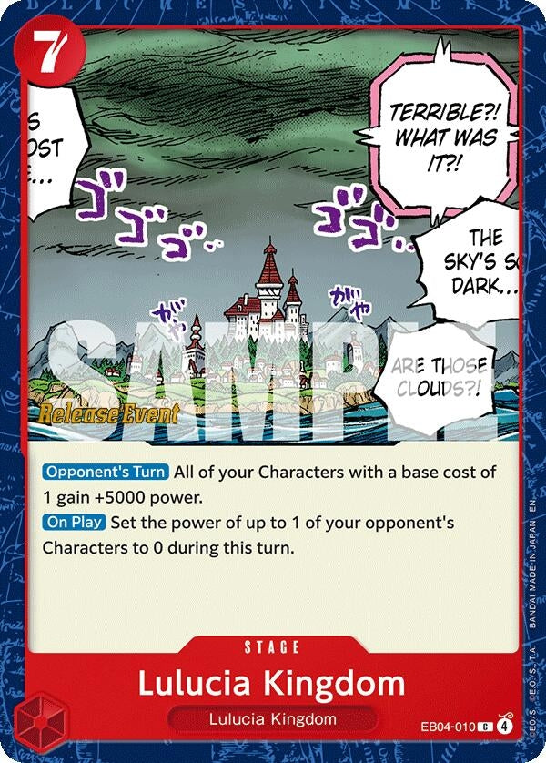 Image for Lulucia Kingdom (EB04-010) (Adventure on Kami's Island Release Event Cards) (OP15 RE) - One Piece Card Game