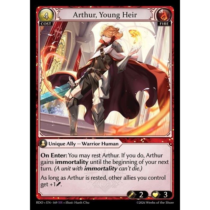 Image for Arthur, Young Heir (169) (Radiant Origins) - Grand Archive TCG