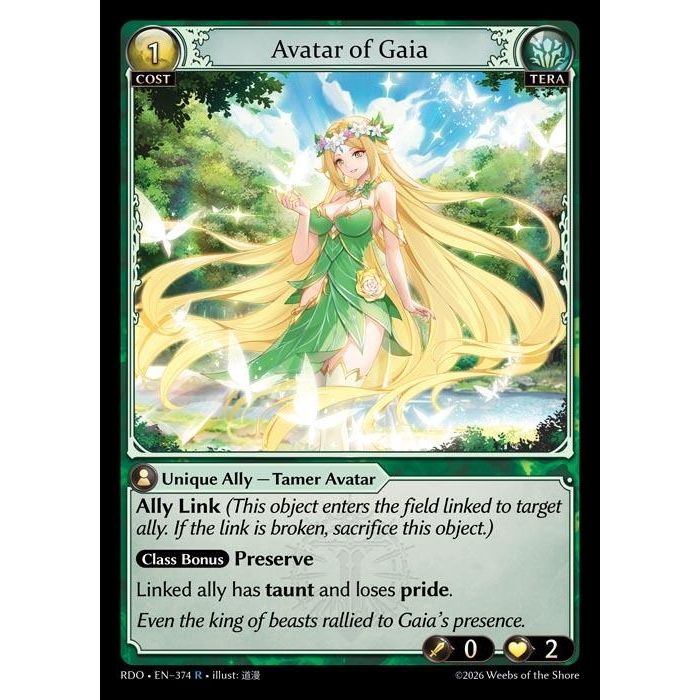 Image for Avatar of Gaia (374) (Radiant Origins) - Grand Archive TCG