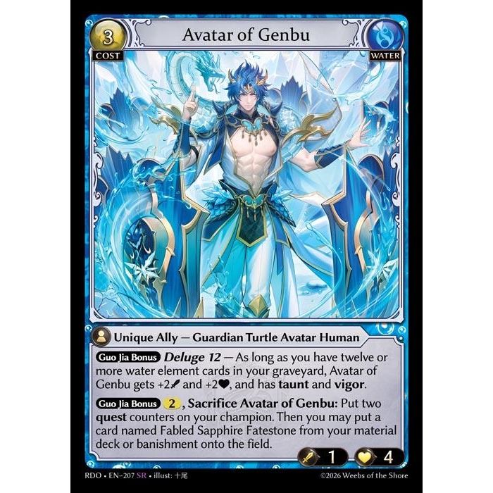 Image for Avatar of Genbu (207) (Radiant Origins) - Grand Archive TCG