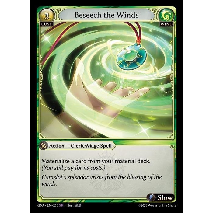 Image for Beseech the Winds (256) (Radiant Origins) - Grand Archive TCG