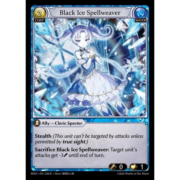 Image for Black Ice Spellweaver (208) (Radiant Origins) - Grand Archive TCG