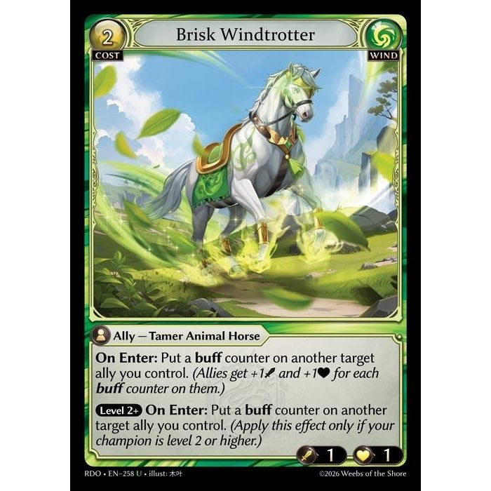 Image for Brisk Windtrotter (258) (Radiant Origins) - Grand Archive TCG