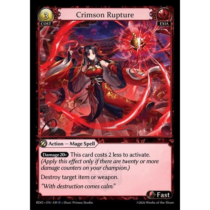 Image for Crimson Rupture (339) (Radiant Origins) - Grand Archive TCG