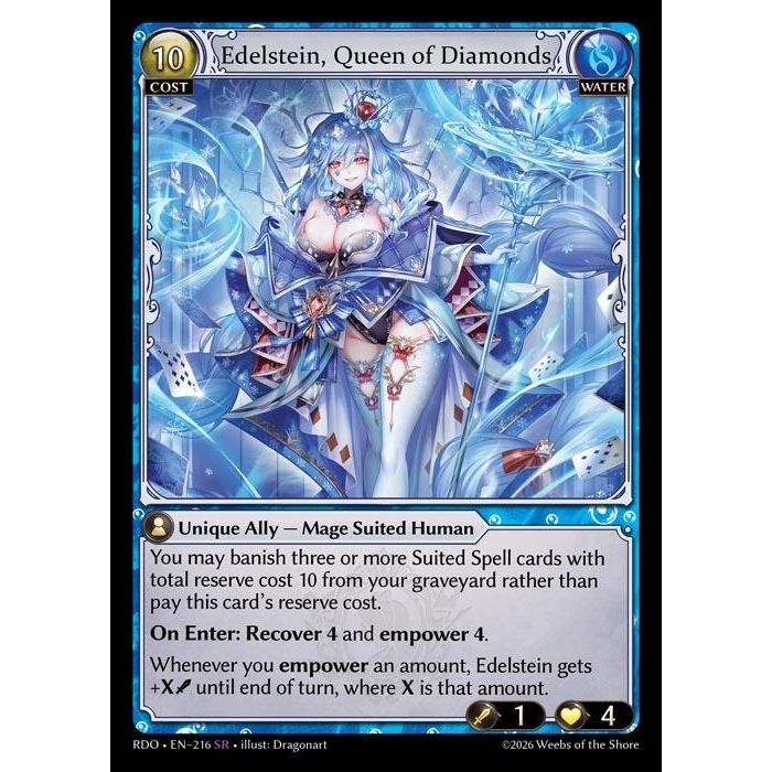 Image for Edelstein, Queen of Diamonds (216) (Radiant Origins) - Grand Archive TCG