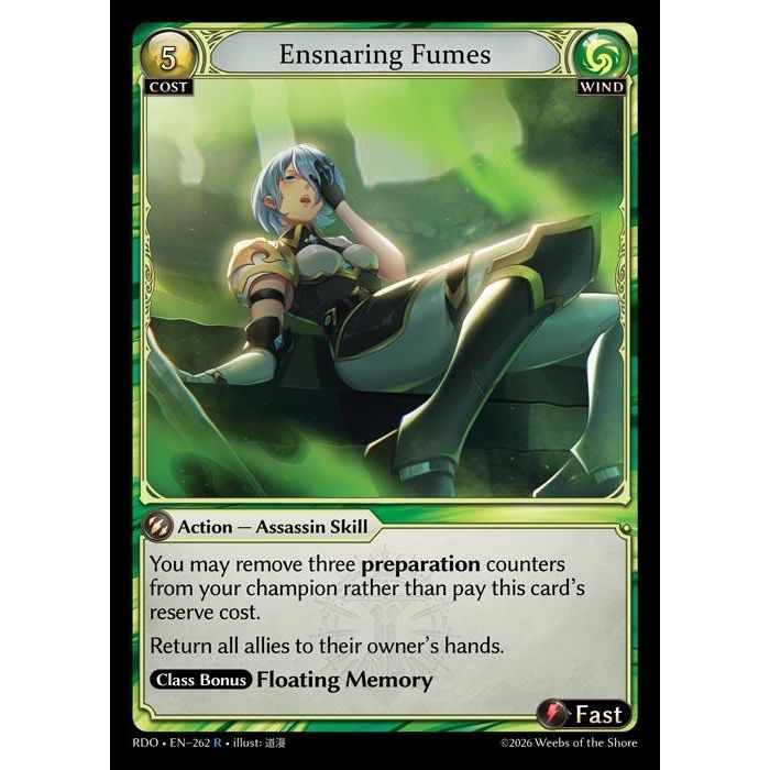 Image for Ensnaring Fumes (262) (Radiant Origins) - Grand Archive TCG