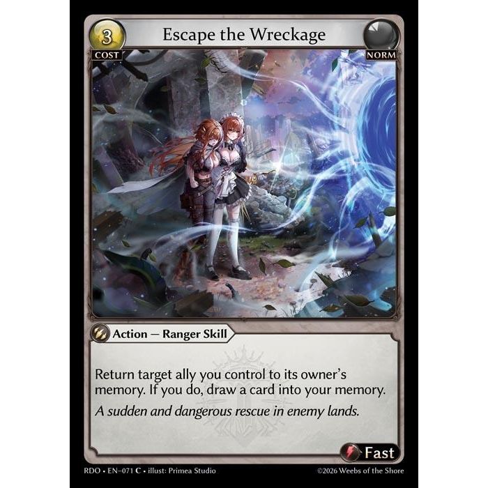 Image for Escape the Wreckage (071) (Radiant Origins) - Grand Archive TCG