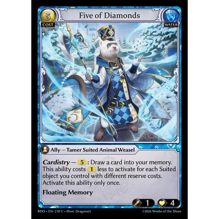 Image for Five of Diamonds (218) (Radiant Origins) - Grand Archive TCG