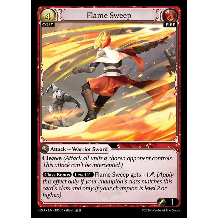 Image for Flame Sweep (185) (Radiant Origins) - Grand Archive TCG