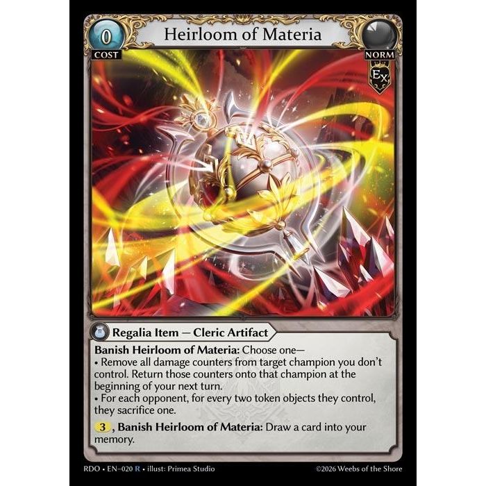 Image for Heirloom of Materia (020) (Radiant Origins) - Grand Archive TCG