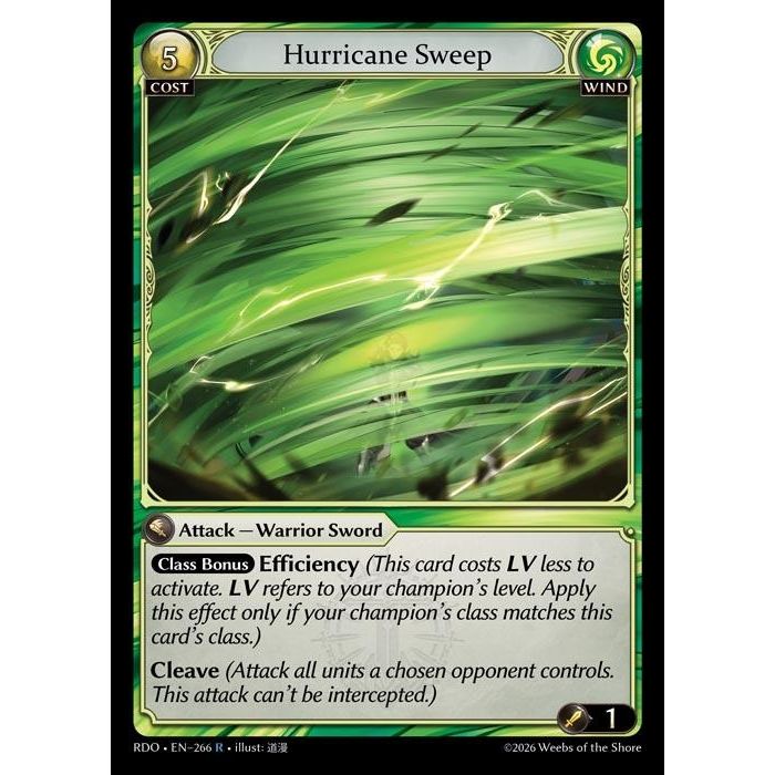 Image for Hurricane Sweep (266) (Radiant Origins) - Grand Archive TCG