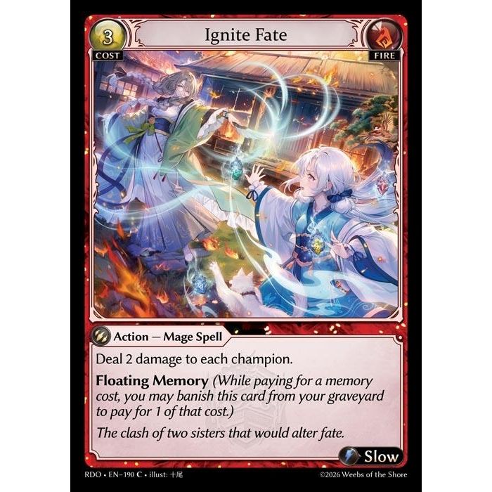 Image for Ignite Fate (190) (Radiant Origins) - Grand Archive TCG