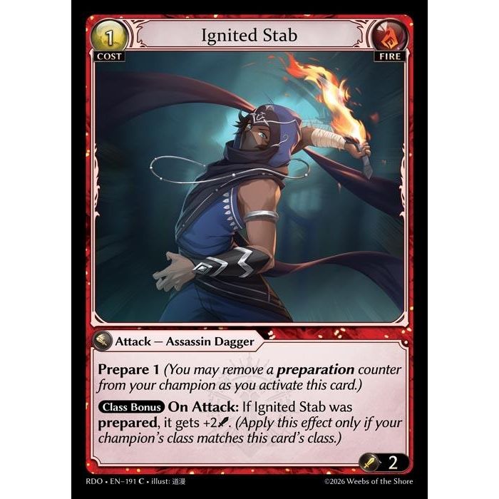 Image for Ignited Stab (191) (Radiant Origins) - Grand Archive TCG