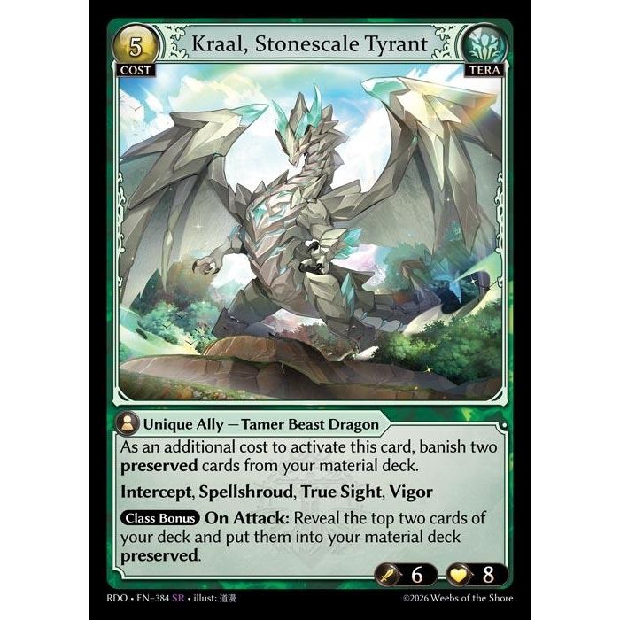 Image for Kraal, Stonescale Tyrant (384) (Radiant Origins) - Grand Archive TCG