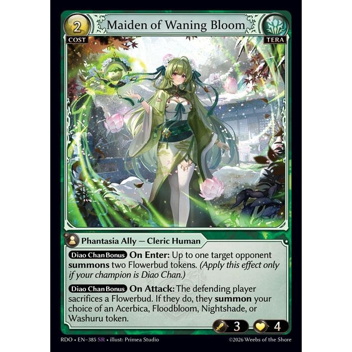 Image for Maiden of Waning Bloom (385) (Radiant Origins) - Grand Archive TCG
